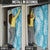 Blue Puakenikeni and Maile Lei Door Cover Hawaiian Style Tribal Tapa Double Strand Lei - Polynesian Pride