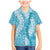 Blue Puakenikeni and Maile Lei Family Matching Mermaid Dress and Hawaiian Shirt Hawaiian Style Tribal Tapa Double Strand Lei