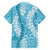 Blue Puakenikeni and Maile Lei Hawaiian Shirt Hawaiian Style Tribal Tapa Double Strand Lei