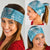 Blue Puakenikeni and Maile Lei Neck Gaiter Hawaiian Style Tribal Tapa Double Strand Lei - Polynesian Pride