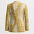 Gold Puakenikeni and Maile Lei Blazer Hawaiian Style Tribal Tapa Double Strand Lei - Polynesian Pride