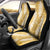 Gold Puakenikeni and Maile Lei Car Seat Cover Hawaiian Style Tribal Tapa Double Strand Lei