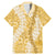 Gold Puakenikeni and Maile Lei Family Matching Mermaid Dress and Hawaiian Shirt Hawaiian Style Tribal Tapa Double Strand Lei