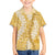 Gold Puakenikeni and Maile Lei Hawaiian Shirt Hawaiian Style Tribal Tapa Double Strand Lei