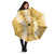 Gold Puakenikeni and Maile Lei Umbrella Hawaiian Style Tribal Tapa Double Strand Lei - Polynesian Pride