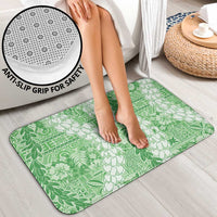 Green Puakenikeni and Maile Lei Bathroom Set Hawaiian Style Tribal Tapa Double Strand Lei - Polynesian Pride