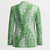 Green Puakenikeni and Maile Lei Blazer Hawaiian Style Tribal Tapa Double Strand Lei - Polynesian Pride