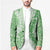 Green Puakenikeni and Maile Lei Blazer Hawaiian Style Tribal Tapa Double Strand Lei - Polynesian Pride