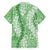 Green Puakenikeni and Maile Lei Family Matching Off Shoulder Short Dress and Hawaiian Shirt Hawaiian Style Tribal Tapa Double Strand Lei