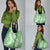Green Puakenikeni and Maile Lei Grocery Bag Hawaiian Style Tribal Tapa Double Strand Lei