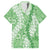 Green Puakenikeni and Maile Lei Hawaiian Shirt Hawaiian Style Tribal Tapa Double Strand Lei