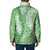 Green Puakenikeni and Maile Lei Padded Jacket Hawaiian Style Tribal Tapa Double Strand Lei - Polynesian Pride