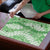 Green Puakenikeni and Maile Lei Puzzle Hawaiian Style Tribal Tapa Double Strand Lei - Polynesian Pride