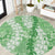 Green Puakenikeni and Maile Lei Round Carpet Hawaiian Style Tribal Tapa Double Strand Lei