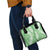 Green Puakenikeni and Maile Lei Shoulder Handbag Hawaiian Style Tribal Tapa Double Strand Lei