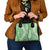 Green Puakenikeni and Maile Lei Shoulder Handbag Hawaiian Style Tribal Tapa Double Strand Lei