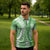 Green Puakenikeni and Maile Lei Zipper Polo Shirt Hawaiian Style Tribal Tapa Double Strand Lei - Polynesian Pride