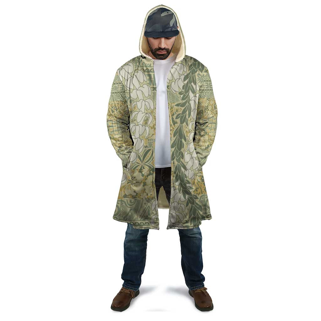 Vintage Puakenikeni and Maile Lei Cloak Hawaiian Style Tribal Tapa Double Strand Lei - Polynesian Pride