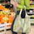 Vintage Puakenikeni and Maile Lei Grocery Bag Hawaiian Style Tribal Tapa Double Strand Lei