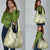 Vintage Puakenikeni and Maile Lei Grocery Bag Hawaiian Style Tribal Tapa Double Strand Lei