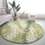 Vintage Puakenikeni and Maile Lei Round Carpet Hawaiian Style Tribal Tapa Double Strand Lei
