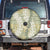 Vintage Puakenikeni and Maile Lei Spare Tire Cover Hawaiian Style Tribal Tapa Double Strand Lei