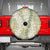Vintage Puakenikeni and Maile Lei Spare Tire Cover Hawaiian Style Tribal Tapa Double Strand Lei