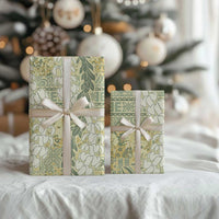 Vintage Puakenikeni and Maile Lei Wrapping Paper Hawaiian Style Tribal Tapa Double Strand Lei - Polynesian Pride