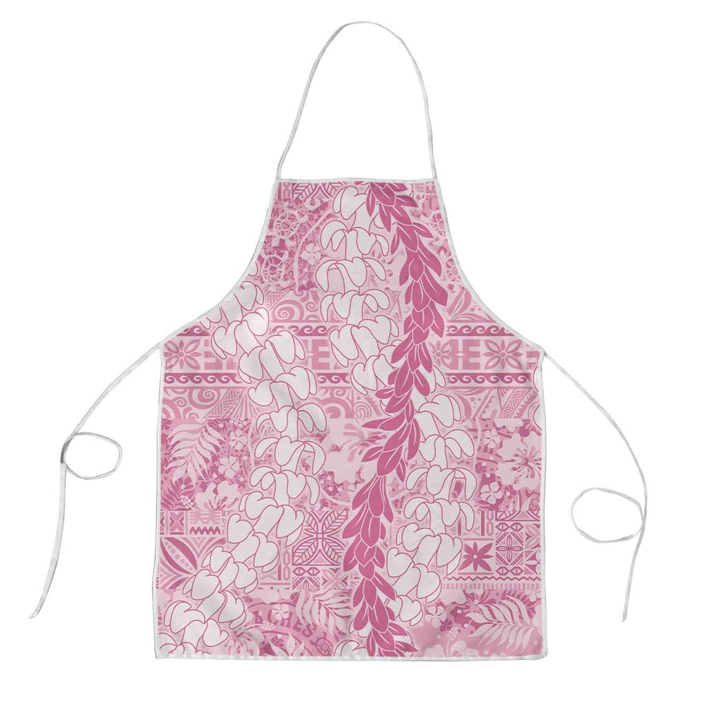 Pink Puakenikeni and Maile Lei Apron Hawaiian Style Tribal Tapa Double Strand Lei LT9 Pink - Polynesian Pride