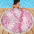 Pink Puakenikeni and Maile Lei Beach Blanket Hawaiian Style Tribal Tapa Double Strand Lei