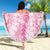 Pink Puakenikeni and Maile Lei Beach Blanket Hawaiian Style Tribal Tapa Double Strand Lei