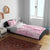 Pink Puakenikeni and Maile Lei Bedding Set Hawaiian Style Tribal Tapa Double Strand Lei