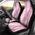 Pink Puakenikeni and Maile Lei Car Seat Cover Hawaiian Style Tribal Tapa Double Strand Lei