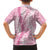 Pink Puakenikeni and Maile Lei Hawaiian Shirt Hawaiian Style Tribal Tapa Double Strand Lei