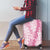 Pink Puakenikeni and Maile Lei Luggage Cover Hawaiian Style Tribal Tapa Double Strand Lei