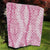 Pink Puakenikeni and Maile Lei Quilt Hawaiian Style Tribal Tapa Double Strand Lei