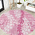 Pink Puakenikeni and Maile Lei Round Carpet Hawaiian Style Tribal Tapa Double Strand Lei