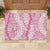 Pink Puakenikeni and Maile Lei Rubber Doormat Hawaiian Style Tribal Tapa Double Strand Lei