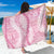 Pink Puakenikeni and Maile Lei Sarong Hawaiian Style Tribal Tapa Double Strand Lei