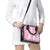 Pink Puakenikeni and Maile Lei Shoulder Handbag Hawaiian Style Tribal Tapa Double Strand Lei