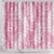 Pink Puakenikeni and Maile Lei Shower Curtain Hawaiian Style Tribal Tapa Double Strand Lei