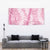 Pink Puakenikeni and Maile Lei Tapestry Hawaiian Style Tribal Tapa Double Strand Lei