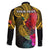 Personalised Papua New Guinea Rugby Family Matching Off Shoulder Long Sleeve Dress and Hawaiian Shirt PNG Kumuls Champions Pacific Bowl LT9 - Polynesian Pride