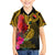 Personalised Papua New Guinea Rugby Family Matching Puletasi Dress and Hawaiian Shirt PNG Kumuls Champions Pacific Bowl LT9 Son's Shirt Gold - Polynesian Pride