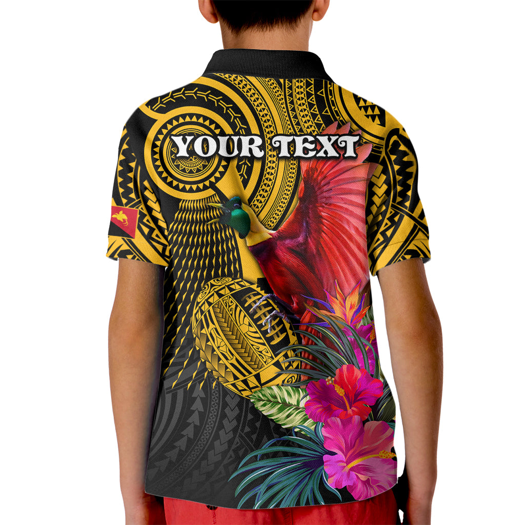 Personalised Papua New Guinea Rugby Kid Polo Shirt PNG Kumuls Champions Pacific Bowl LT9 - Polynesian Pride