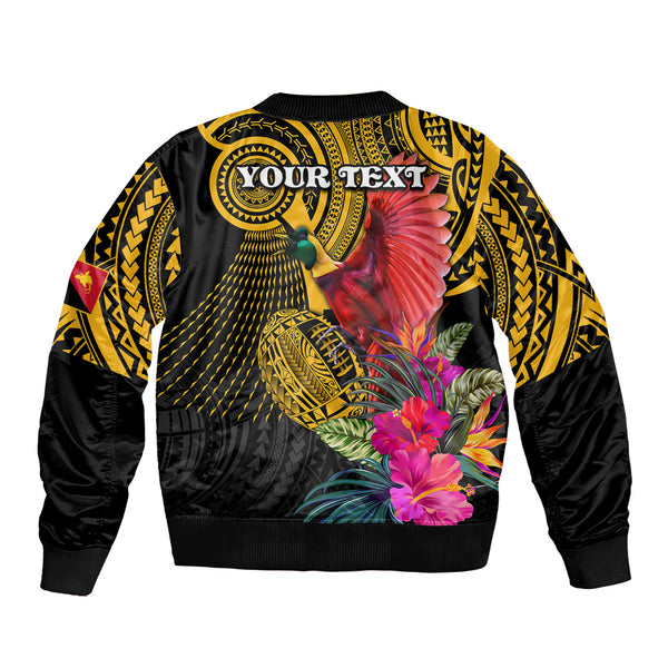 Personalised Afro Guinea Sleeve Zip Bomber Jacket Coat Of Arms Flag Style LT15 main image 1