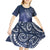 New Zealand Galaxy Fern Kid Short Sleeve Dress