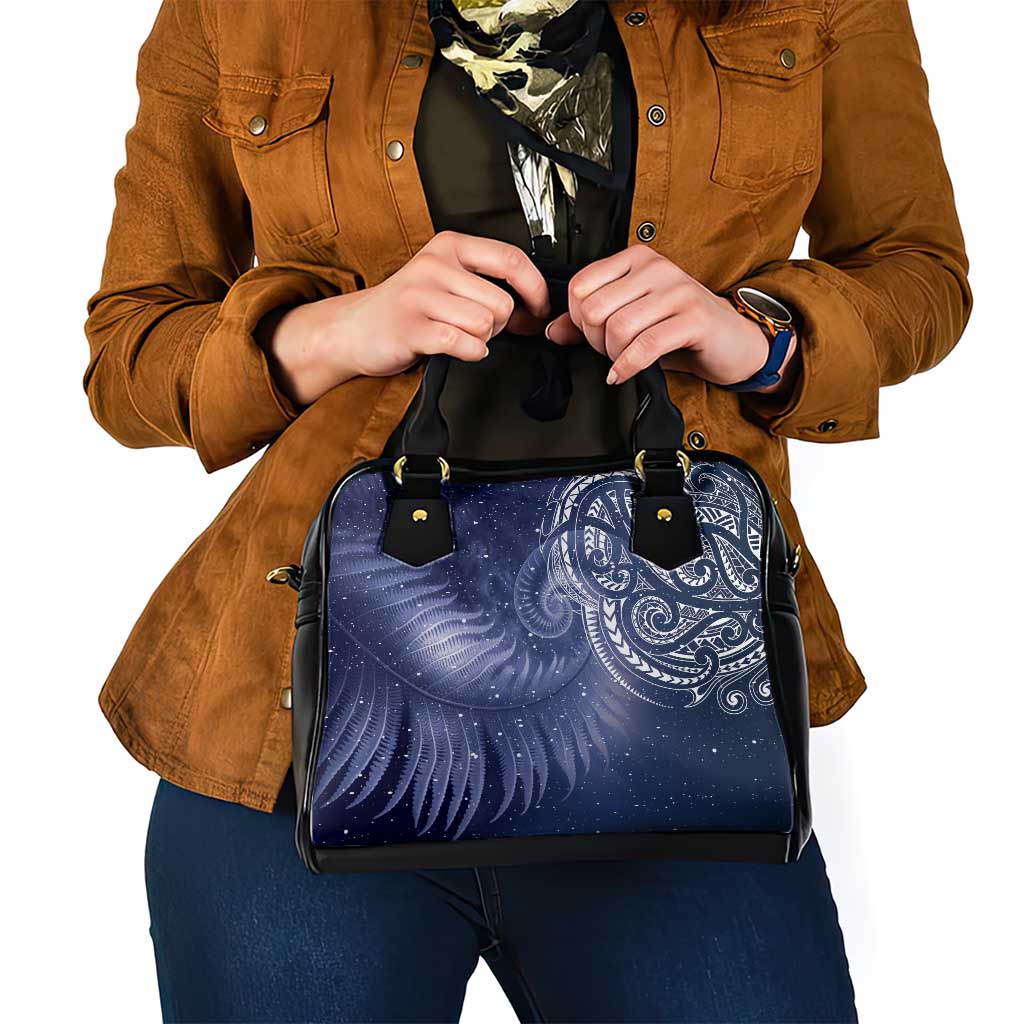 New Zealand Galaxy Fern Shoulder Handbag