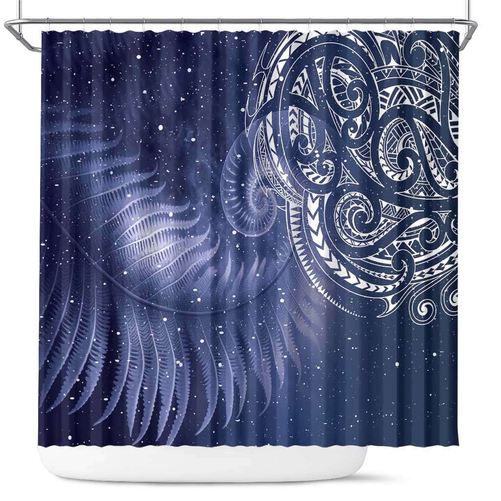 New Zealand Galaxy Fern Shower Curtain LT9 Galaxy - Polynesian Pride