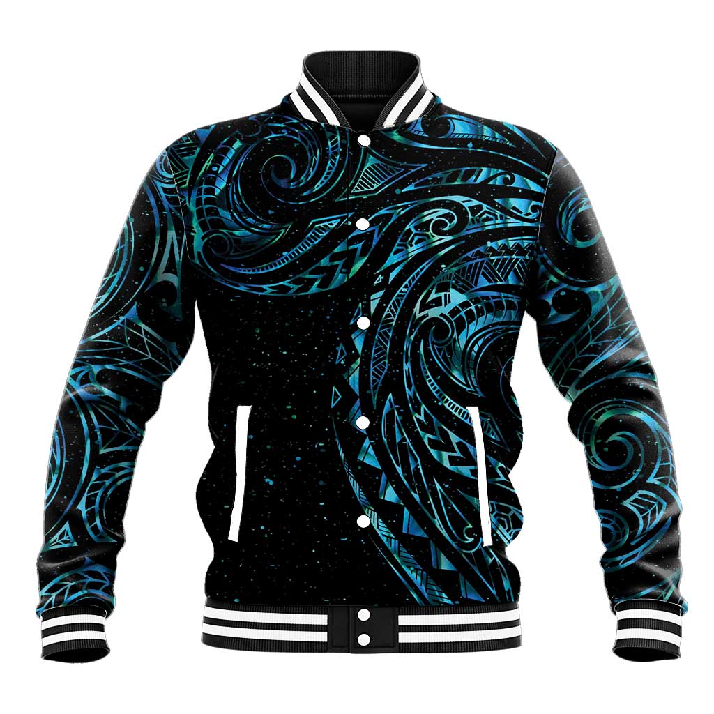 New Zealand Tribal Tattoo Baseball Jacket With Matariki Art LT9 Unisex Galaxy - Polynesian Pride